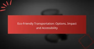 Eco-Friendly Transportation: Options, Impact and Accessibility