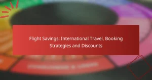 Flight Savings: International Travel, Booking Strategies and Discounts