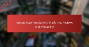 Unique Accommodations: Platforms, Reviews and Availability